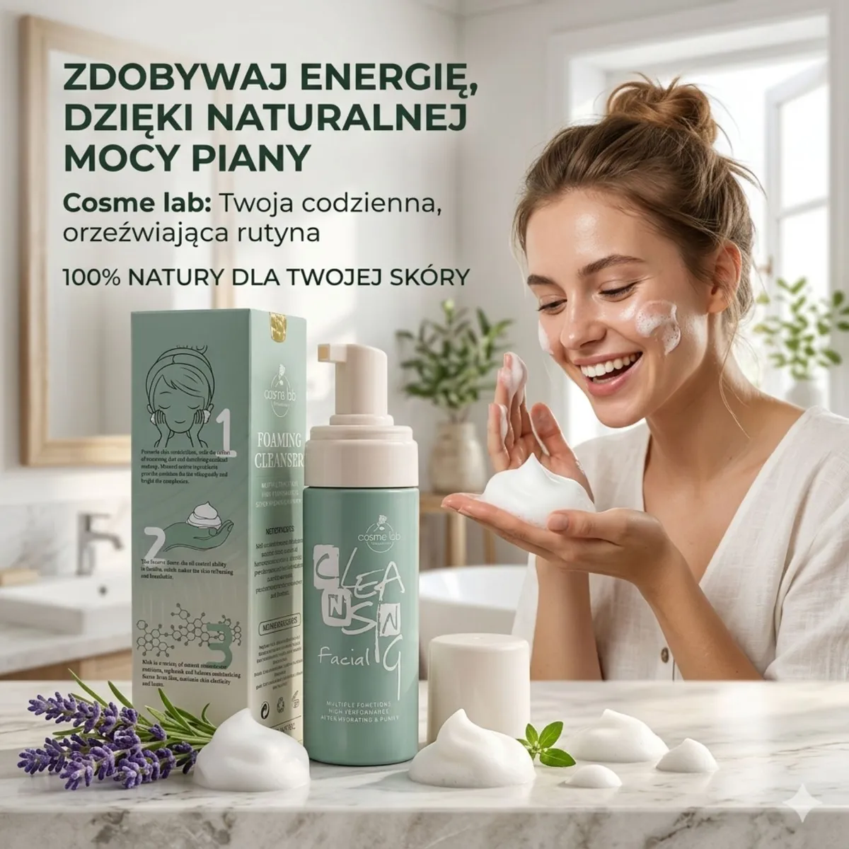 Cosme Lab Foaming Facial Cleanser 140g Pianka do mycia twarzy