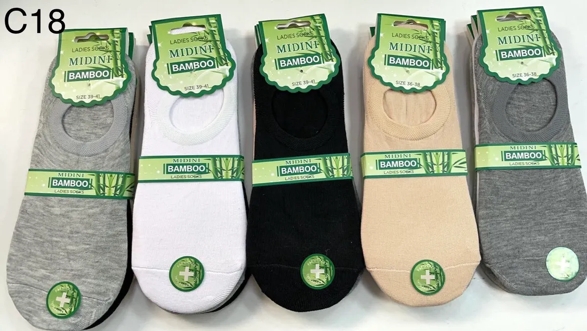 Skarpetki Midini Bamboo Damskie Szare 39-41