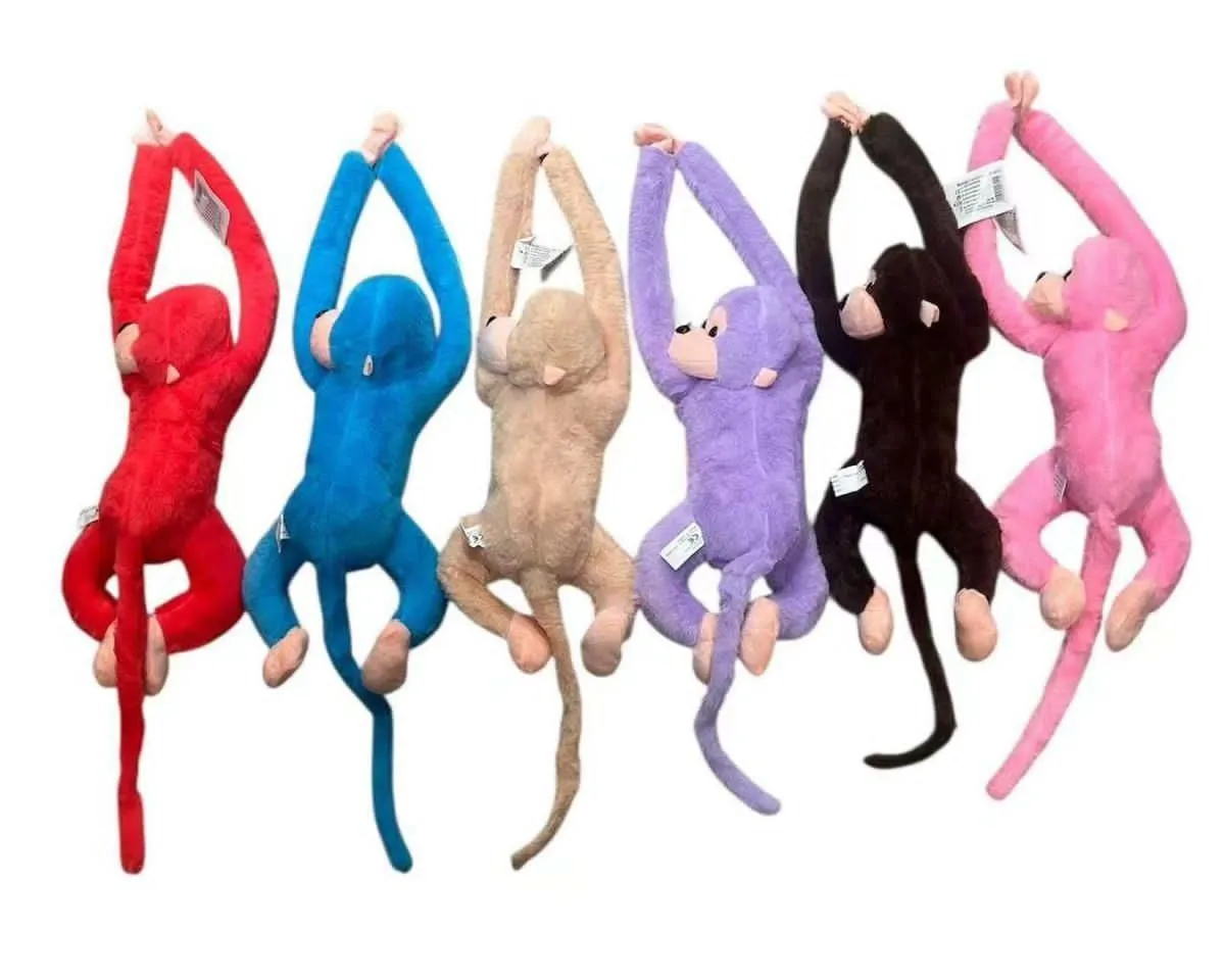 Maskotka małpka śpiewająca z muzyką wielokolorowa