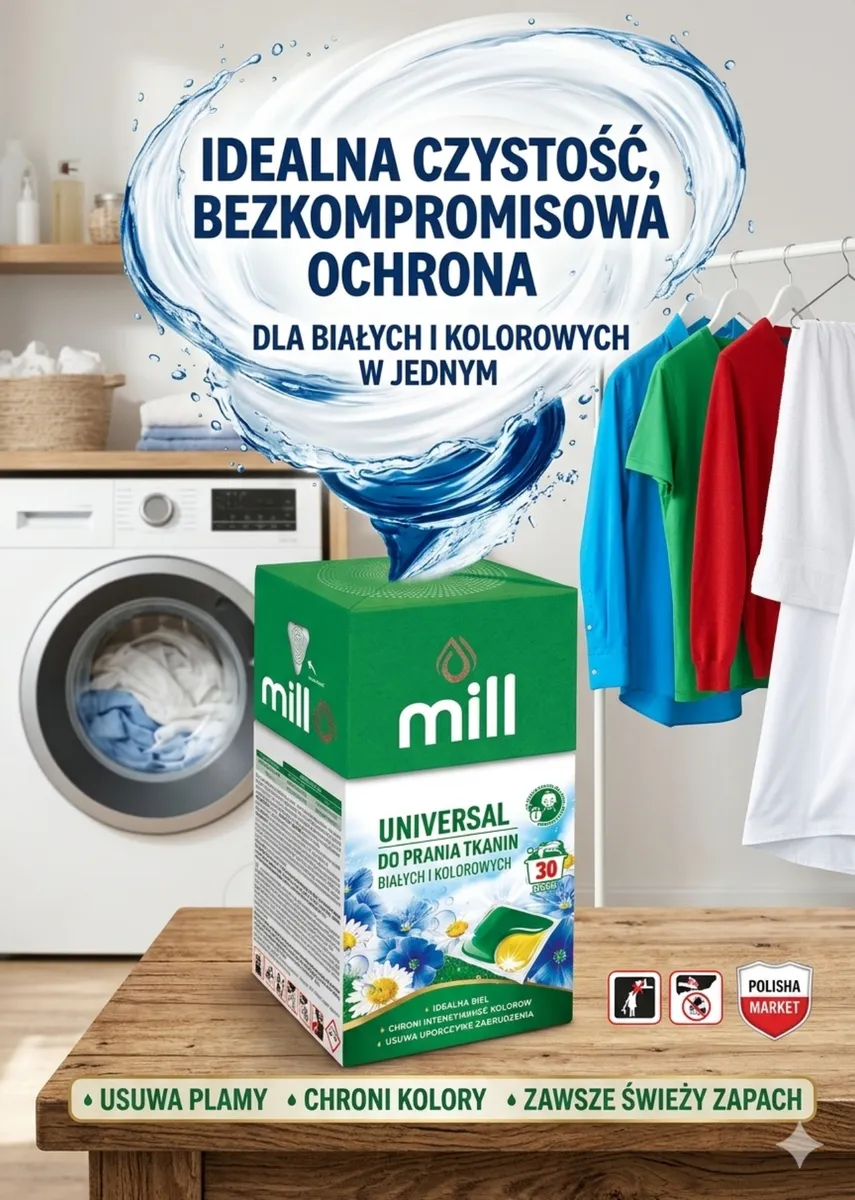 Mill Kapsułki do prania uniwersalne 30 szt