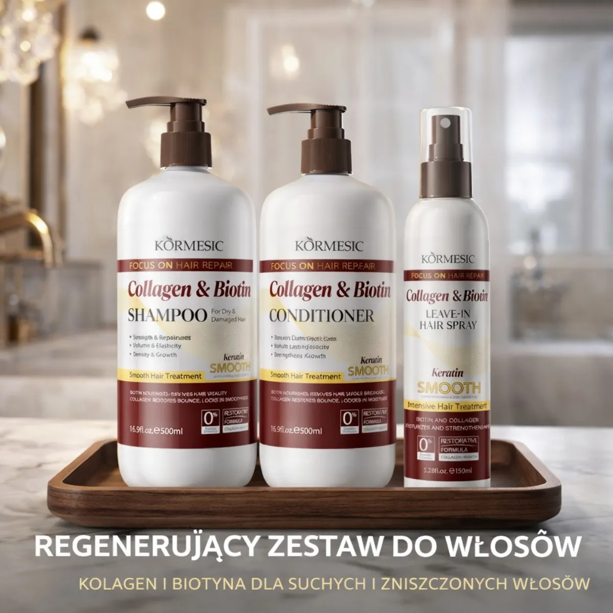 KörMesis Spray do włosów Leave-in Kolagen Biotyyna 150ml