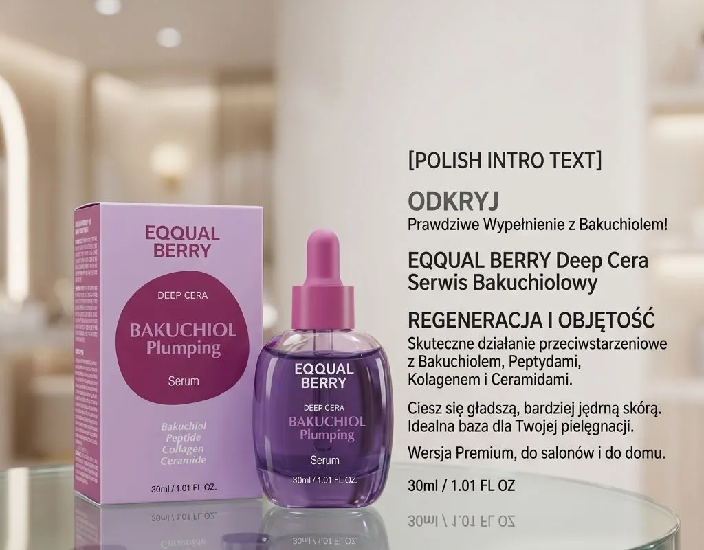 Eqqual Berry Bakuchiol Plumping Serum 30ml Fioletowe