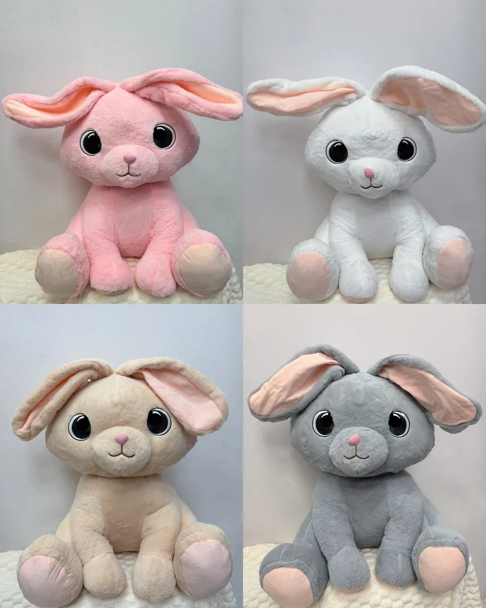 Maskotka Królik 100cm Różowy/Biały/Beżowy/Szary