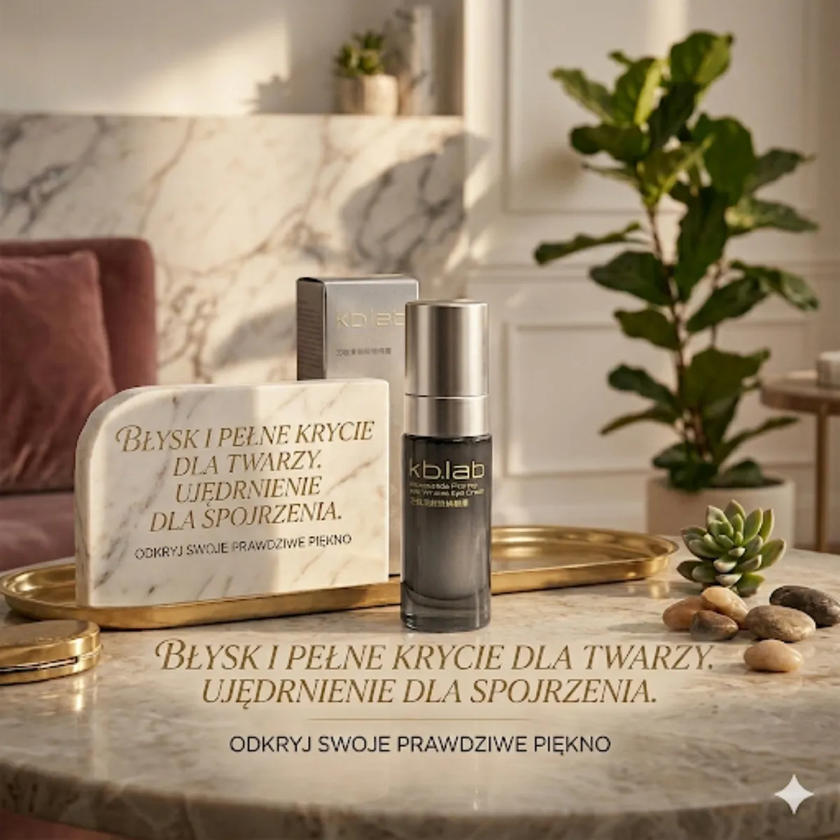 KBLab Krem pod oczy ujędrniający 30g + podkład błysk 30g