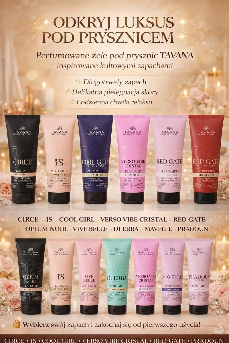 Żel pod prysznic perfumowany TAVANA Circe Shower Gel 250ml
