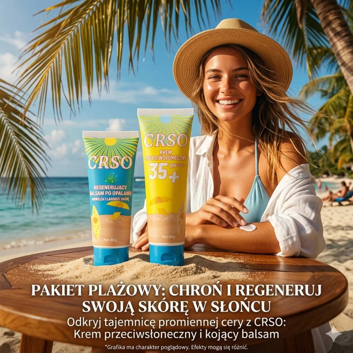 CRSO Zestaw plażowy Krem SPF 35+ i Balsam 2x80g