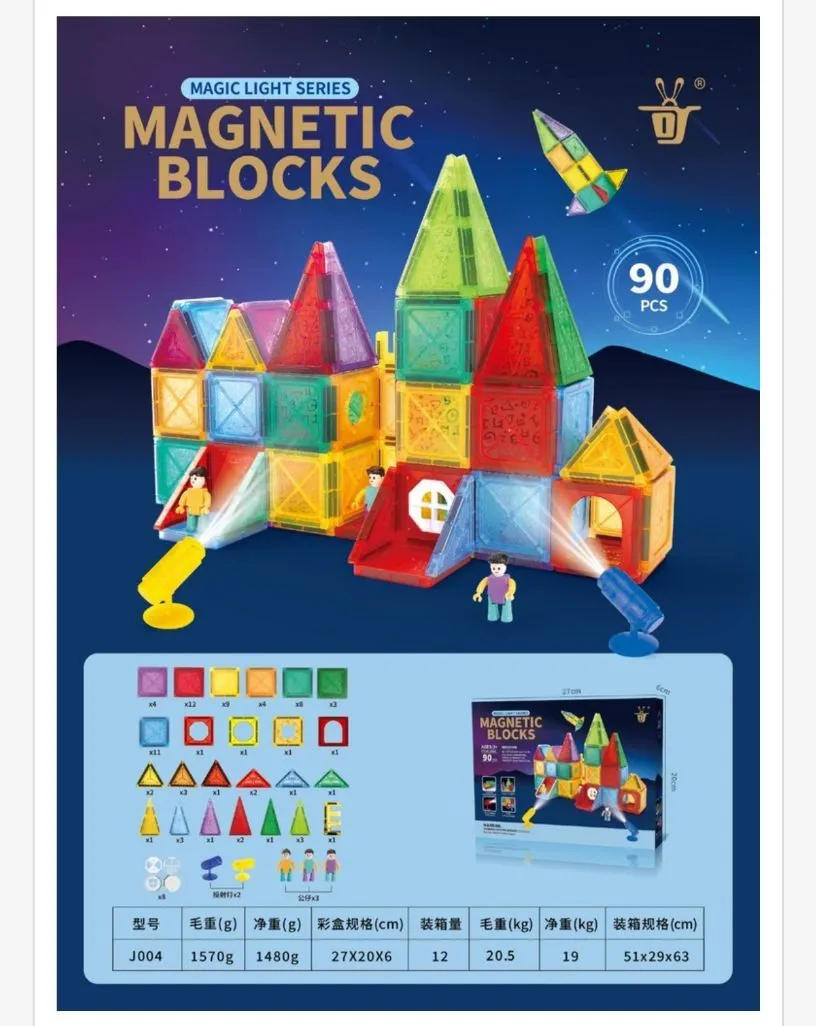 Magnetyczne klocki Magic Light Series 90 pcs