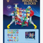 Magnetyczne Bloki Magic Light Series 110 elementów G025