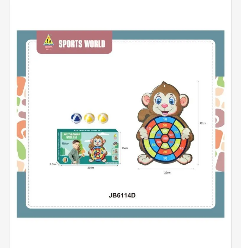 Zabawka Axe Throwing Game Set Sports World z małpą 42cm