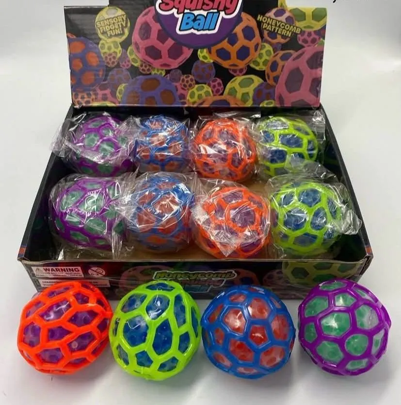 Sensoryczne Piłki Squishy Honeycomb Wielokolorowe