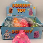 Squishyshy Różowy Glistowaty Potwór Antystresowy 3+