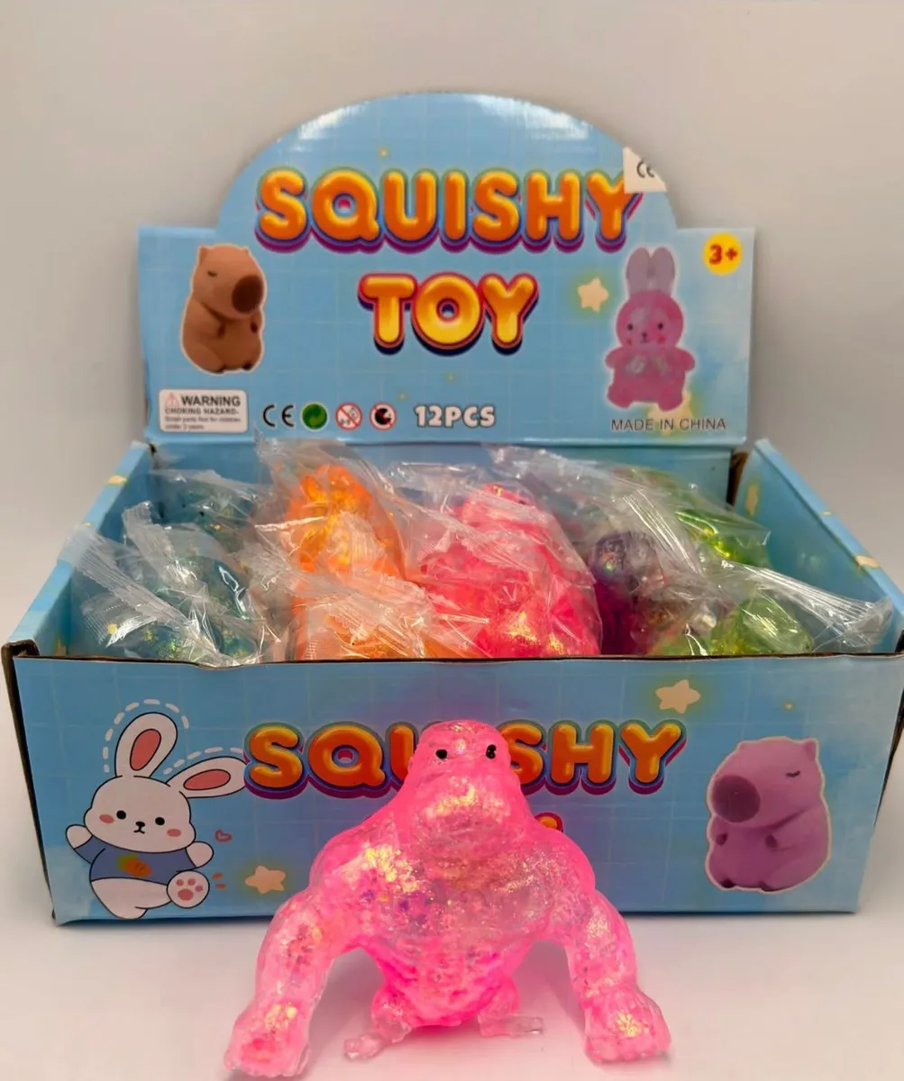 Squishyshy Różowy Glistowaty Potwór Antystresowy 3+