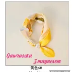 Gawroszka z magnesem żółta kremowa