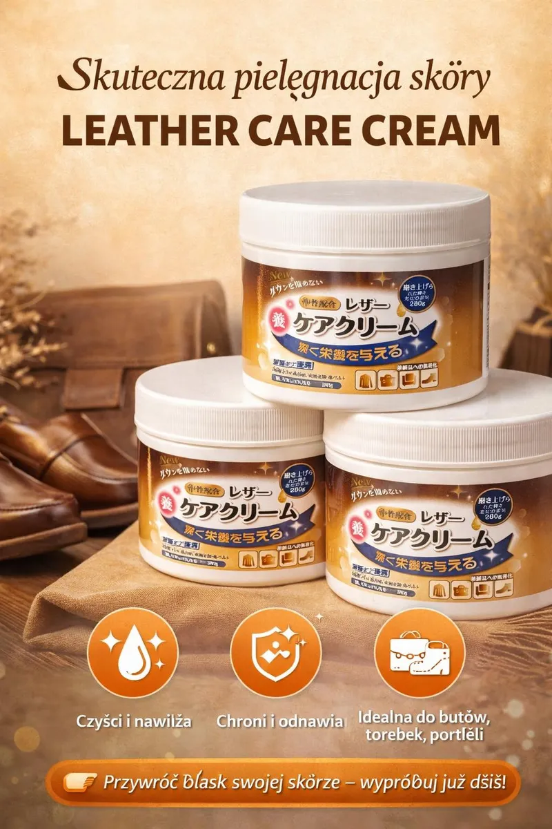 Krem do pielęgnacji skóry Leather Care Cream 80g