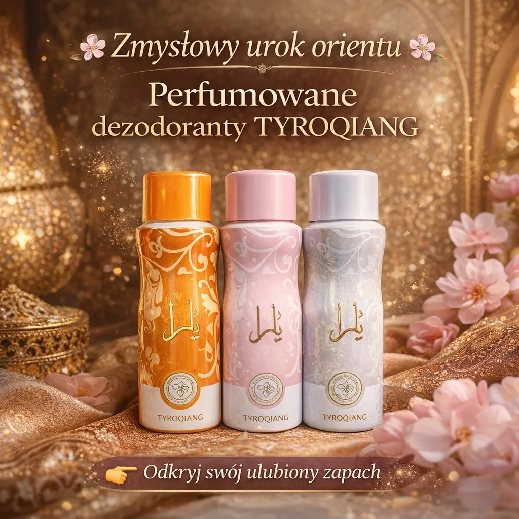 Perfumowany dezodorant Tyrooqiang Złoty Orientalny