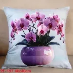 Poszewki dwustronne orchidea 45x45cm mix 12 szt