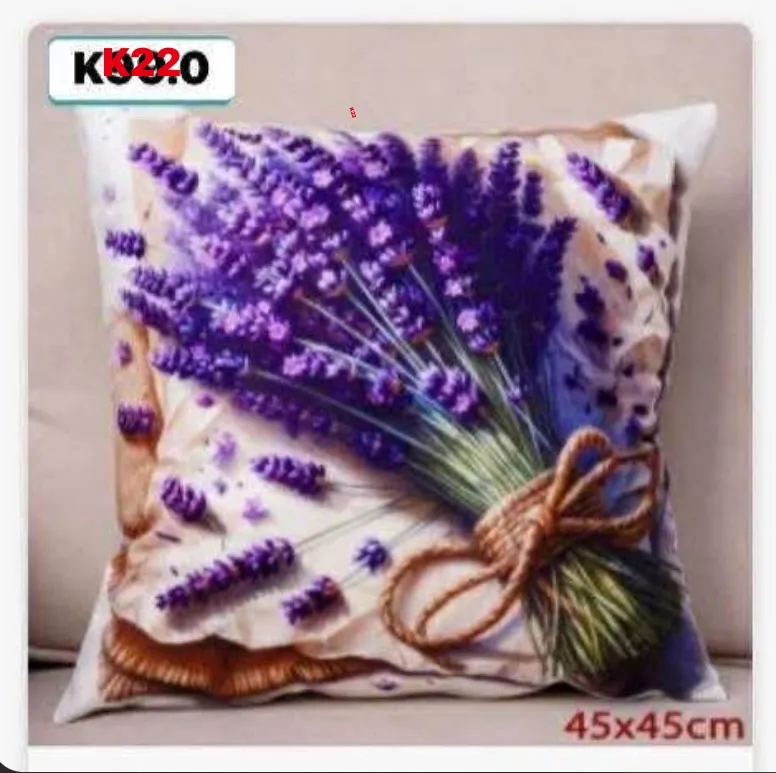Poszewki dwustronne lawenda 45x45cm mix