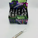 Laser Pointer Metalowy Srebrny z Karabińczykiem