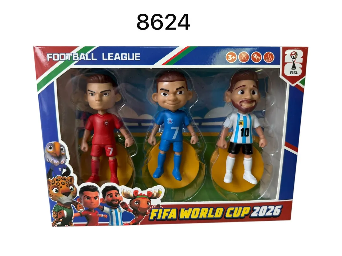 Zestaw figurek Football League Ronaldo Mbappe Messi FIFA 2026