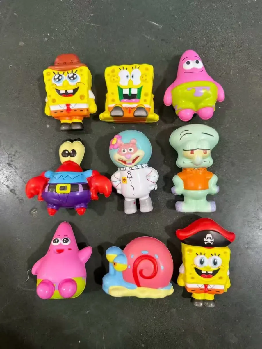 Zestaw figurek SpongeBob gumowe 12 szt