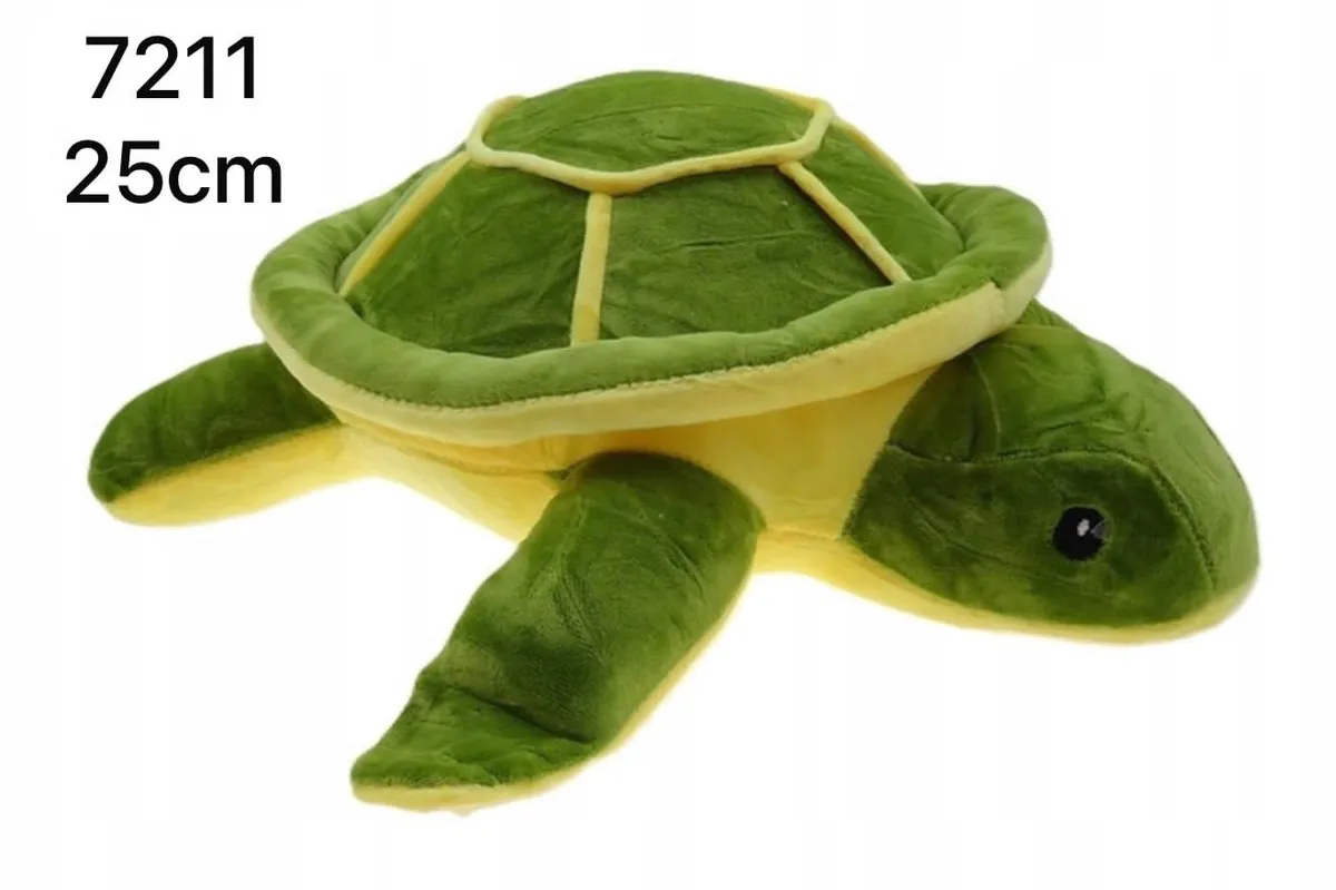 Pluszak Żółw Zielony Żółty 25cm