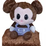 Maskotka Mickey Mouse z Kocyk Brązowa