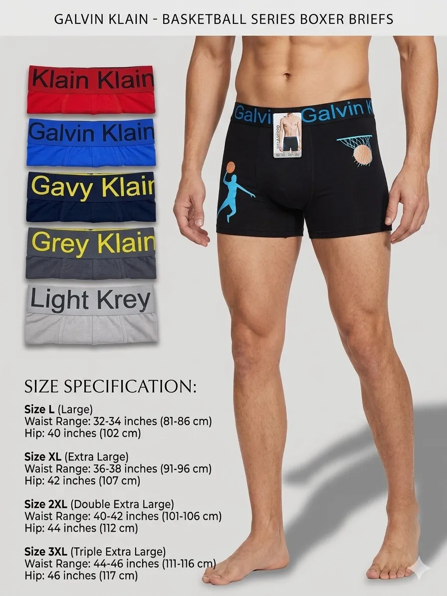 Galvin Klain Boxer Briefs Basketball Series