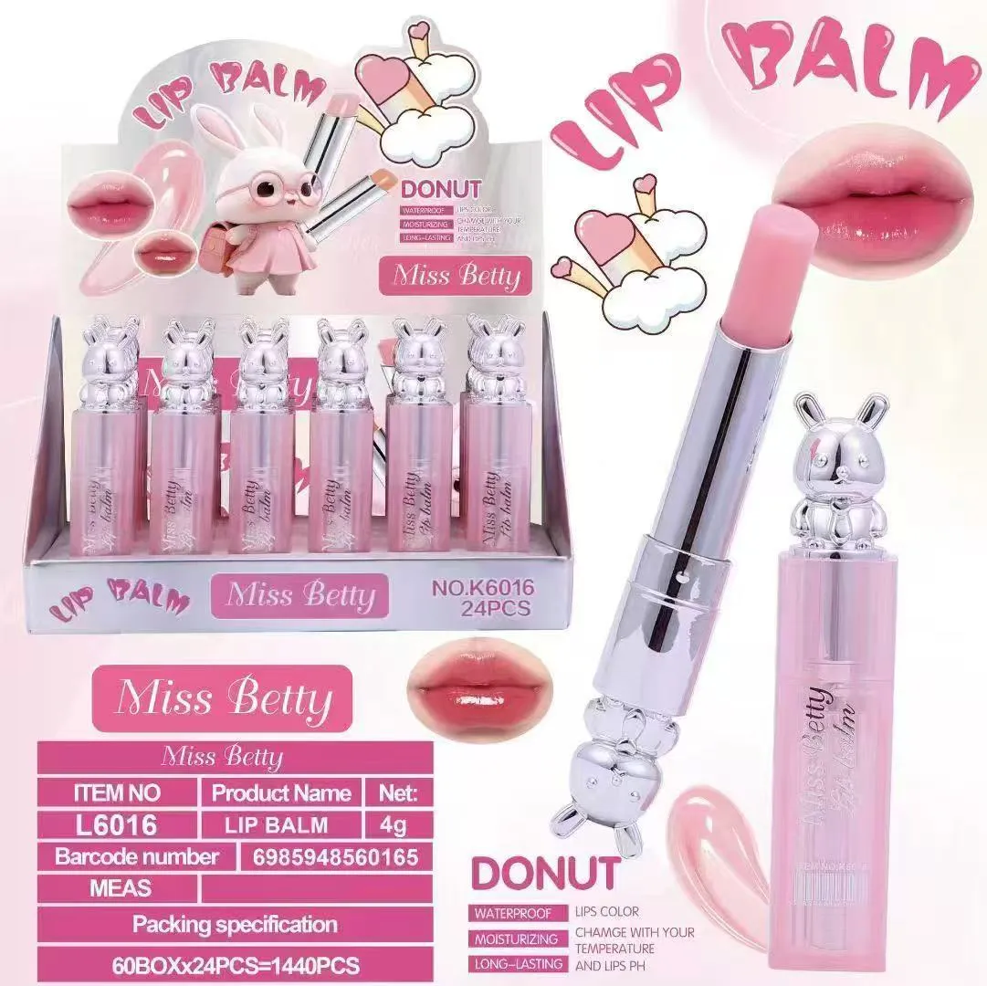 Błyszczyk Miss Betty Donut Różowy 4g Wodoodporny