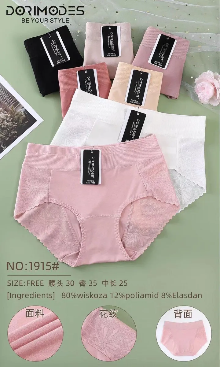 Dorimode damskie stringi Size-Free różowe 80% wiskoza