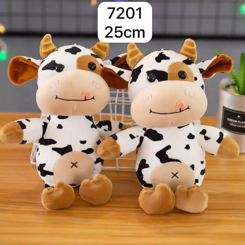 Pluszak Krówka 25cm Czarno-biały