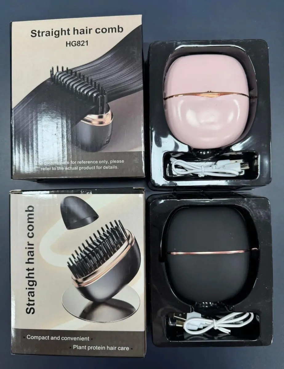 Szczotka do prostowania włosów HG6821 Różowa/Czarna