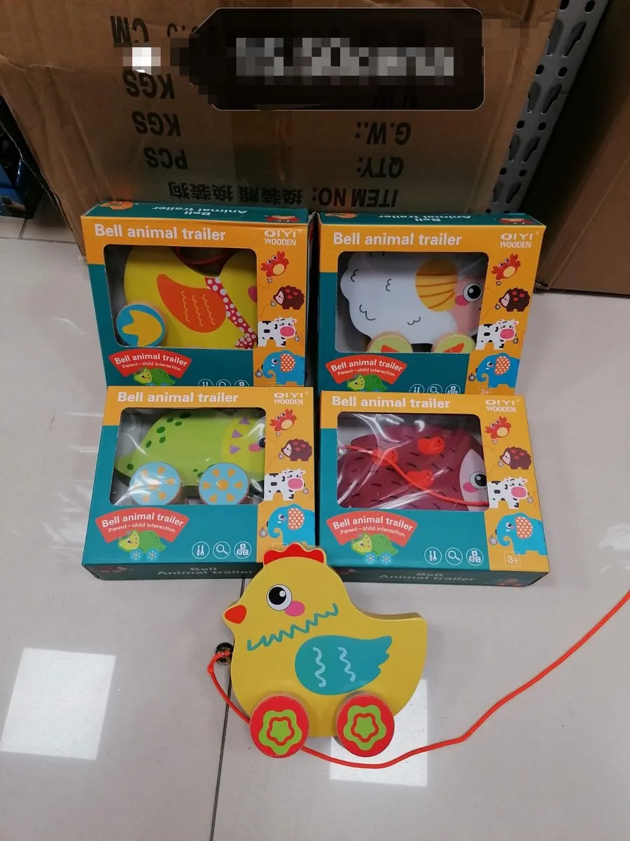 Zabawka drewniana Bell Animal Trailer YiYi 3+