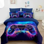 Komplet pościeli 3-częściowy gaming PS5 160x200cm