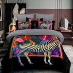 Komplet pościeli 3-częściowy dla dzieci Zebra 160x200