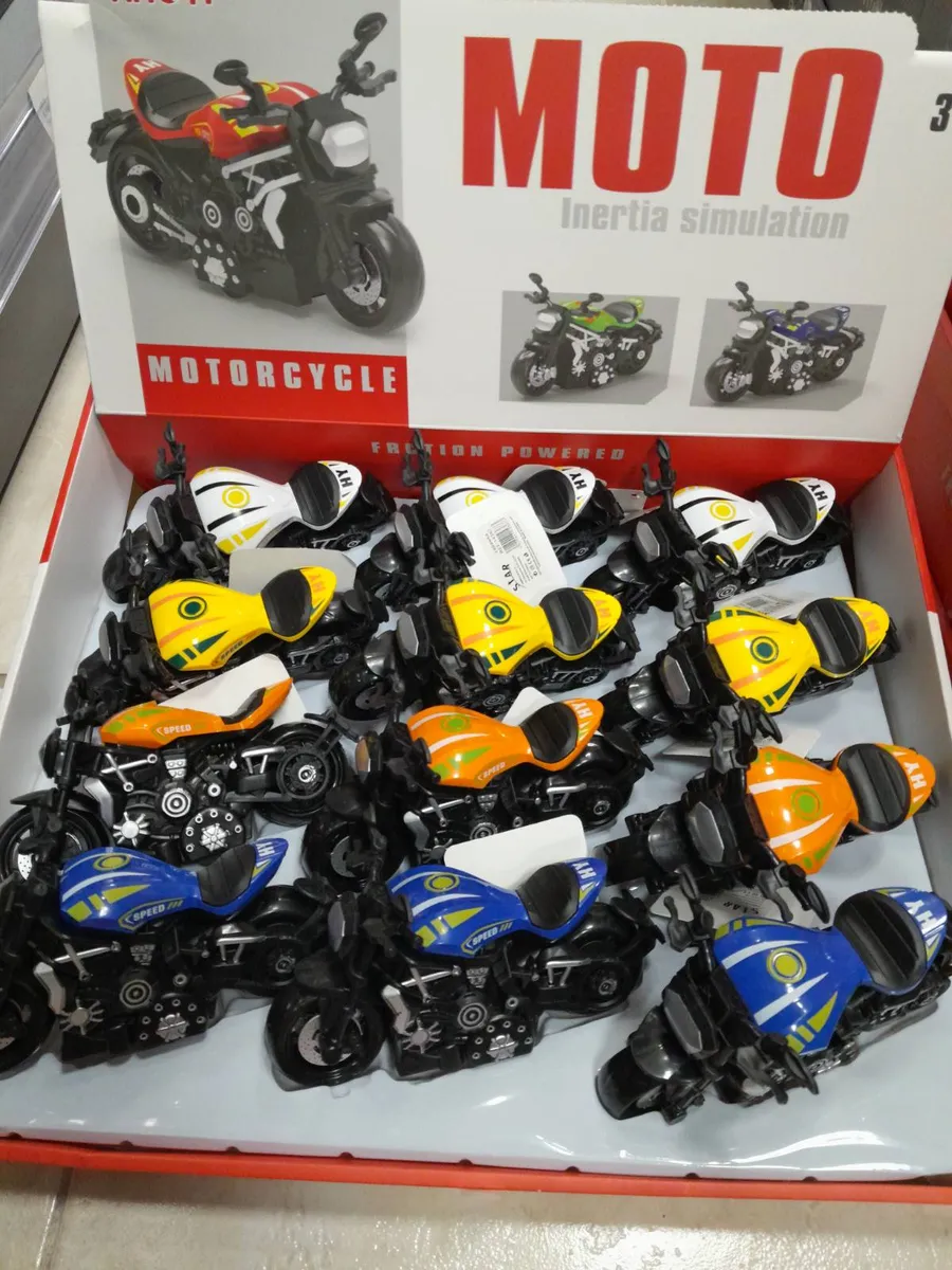 Mini motocykle Friction Powered Inercja symulacja wielokolorowe