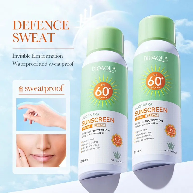 Bioaqua Defence Sweat Aloe Vera Sunscreen Spray SPF60+ 150ml