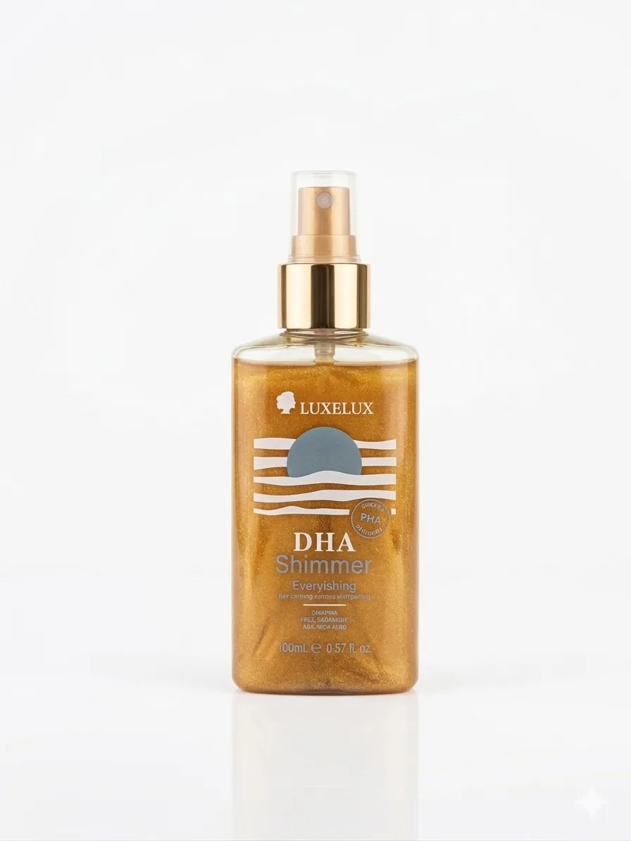 Luxelux DHA Shimmer Mgiełka do ciała 100ml złota