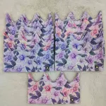 Papierowa Tiara Kwiatowa Fioletowo-Różowa