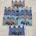 Koronki Power Monster Trucks Szare i Niebieskie