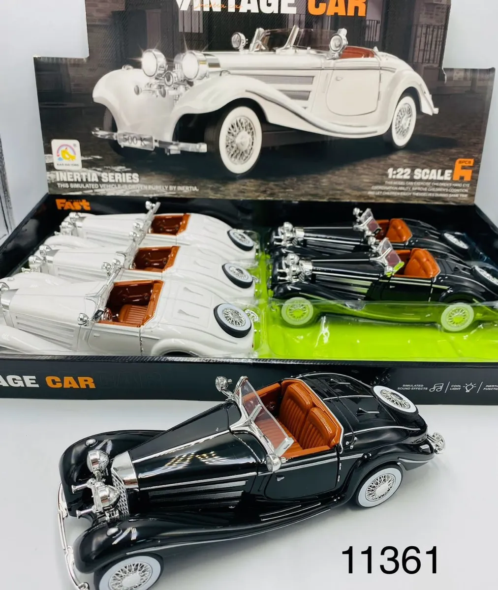 Model auta Vintage Car Inertia Series 1:22 Czarny 11361