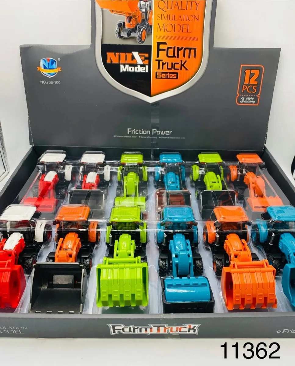 Zabawki modele Farm Truck NIX Friction Power 12 szt mix