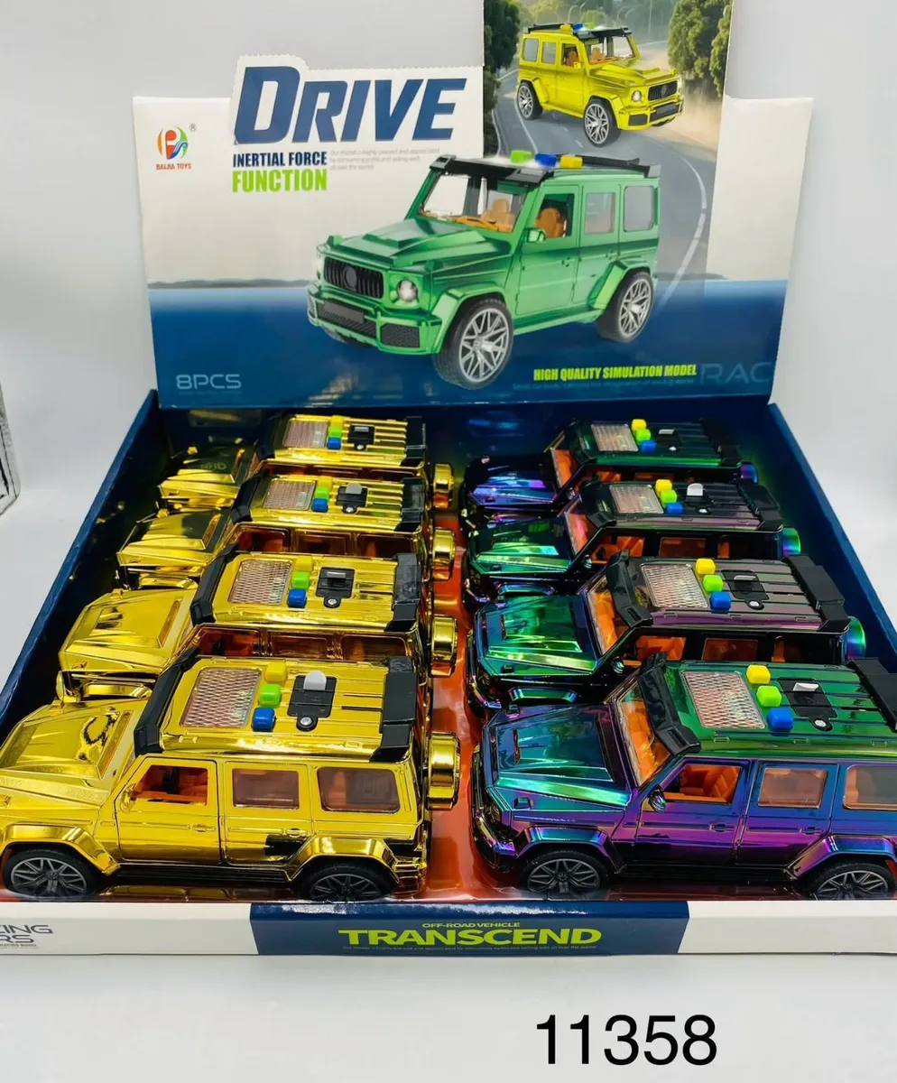 Zabawkowe modele samochodów DRIVE z siłą bezwładności 8 szt
