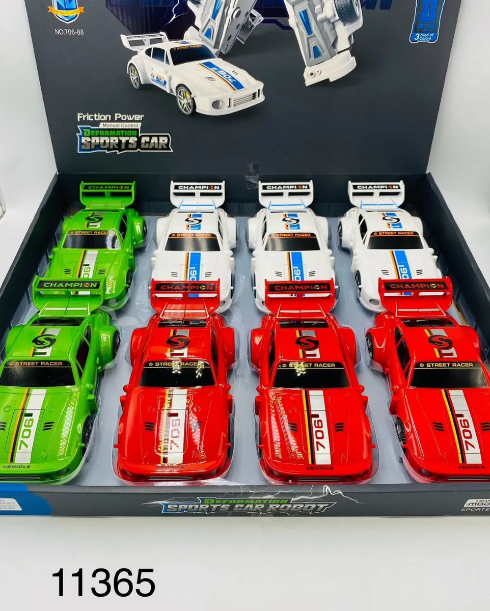 Zabawkowe Samochody Deformujące Friction Power 3 Kolory