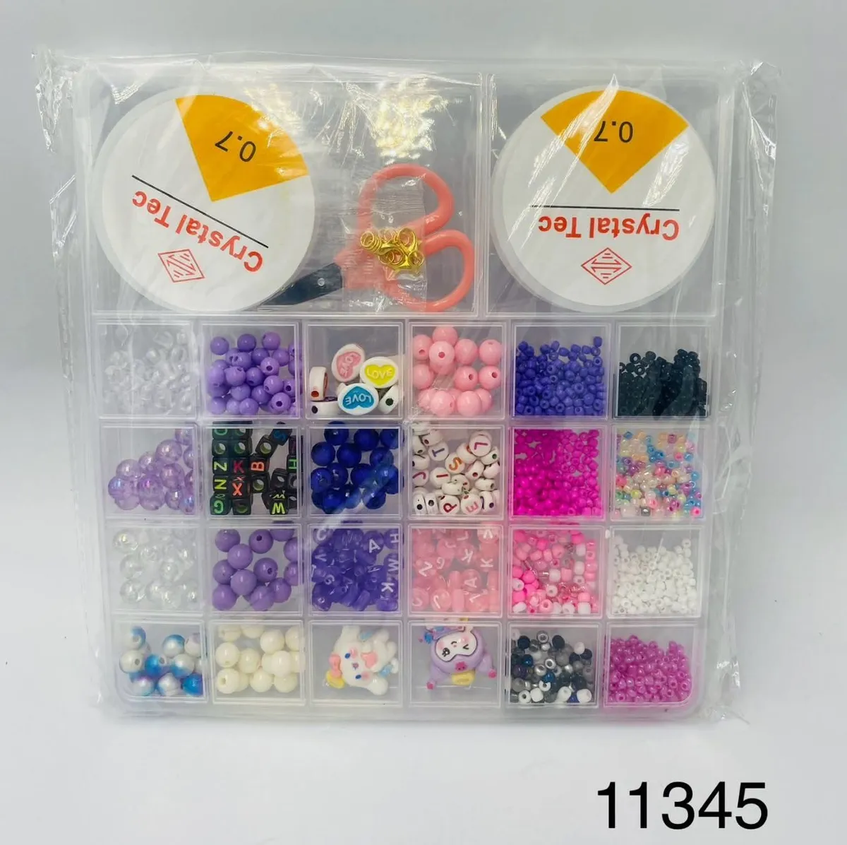 Zestaw koralików Crystal do bransoletek DIY 11345