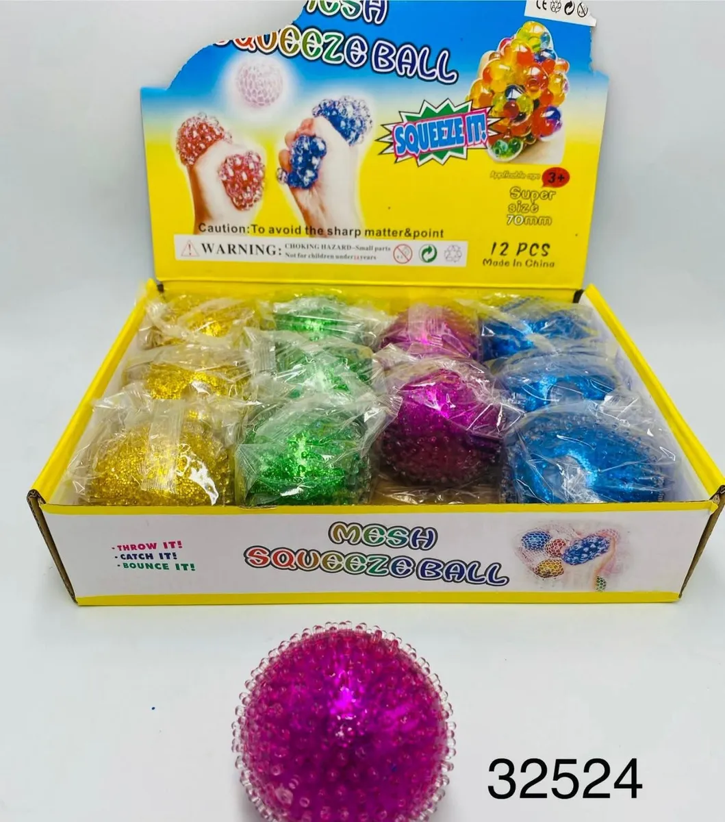Mesh Squeeze Ball 70mm Super Size kolorowy