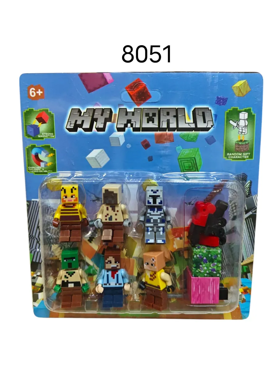 Figurki Minecraft My World Zestaw 6+ 8051