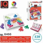 IQ Game Toys Puzzle Logiczne z Pierścieniami Kolorowymi 14,5x9,8x3cm