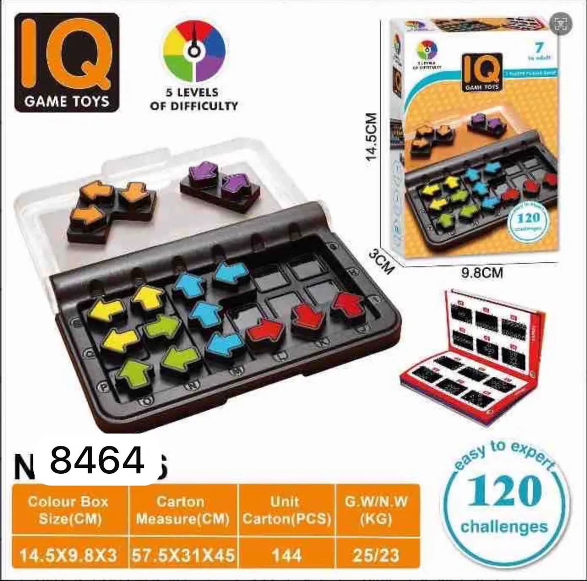 IQ Game Toys Logiczna Gra 120 Wyzwań N8464