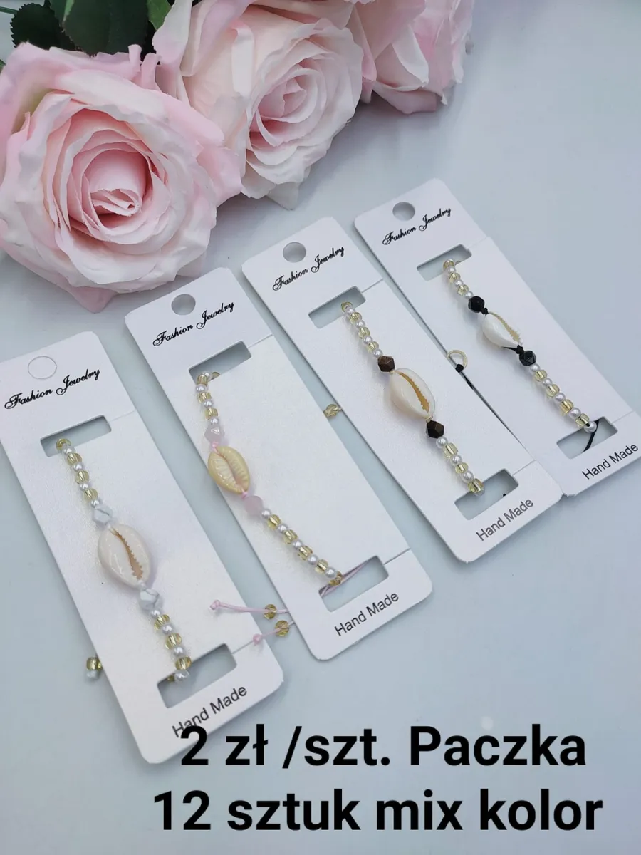 Bransoletki Fashion Jewelry z muszlami mix kolorów