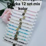 Bransoletki z koralikami i znakami zodiaku mix kolorów